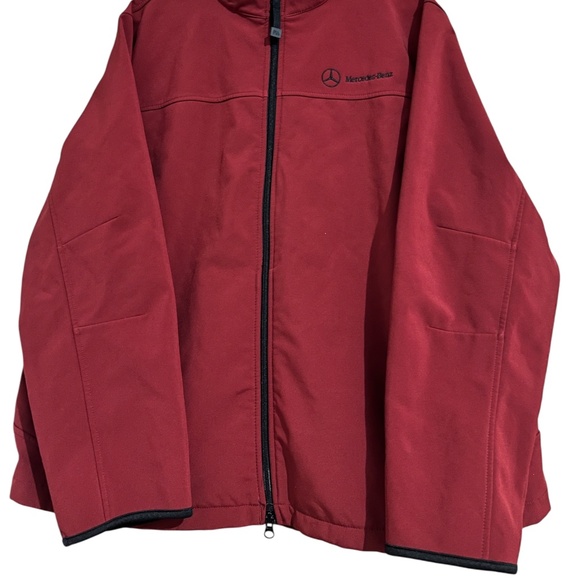 Port Authority Women Burgundy Mercedes Benz Water Repellent Outdoor Jacket 3XL - Picture 3 of 7